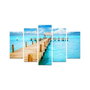 Wallity Pintura Decorativa 5M-12 Multicolor en 5 Piezas de MDF